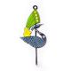 Handpainted Peacock Design Iron Wall Hook with Traditional Indian Art